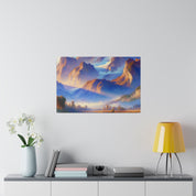 Enigmatic Mist Mountain Landscape Painting Canvas