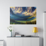 Mystic Mountain Symphony Mountain Landscape Painting Canvas