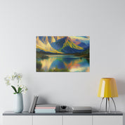 Peak Mountain Symphony Mountain Landscape Painting Canvas