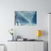 Blizzard Storm Snowscape Winter Painting Canvas