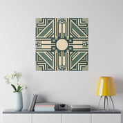 Deco Opulence Extravaganza Pattern Art Deco Wall Art Canvas