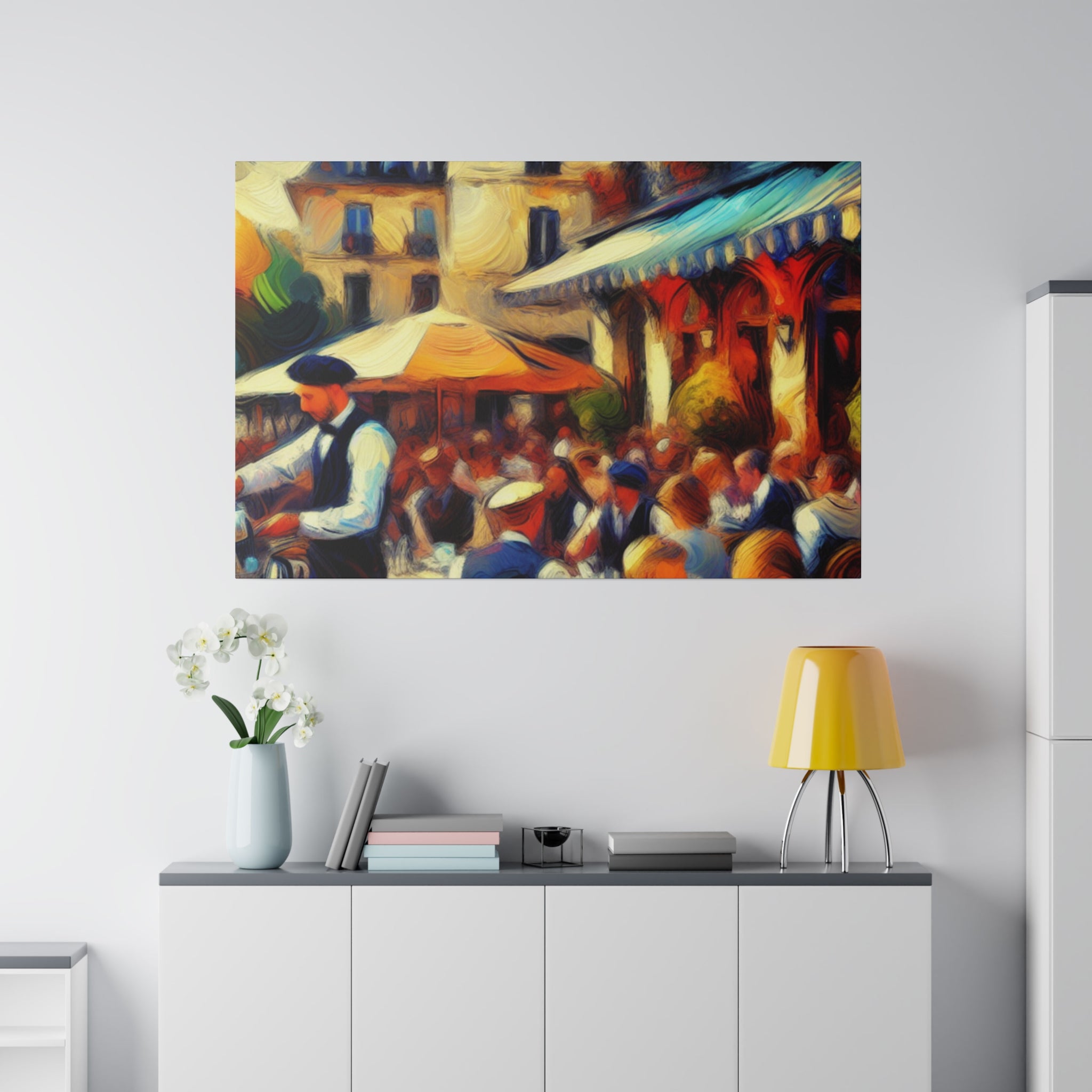 Espresso European Cafe Artwork Canvas