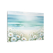 Coastal Daisy Horizon Canvas
