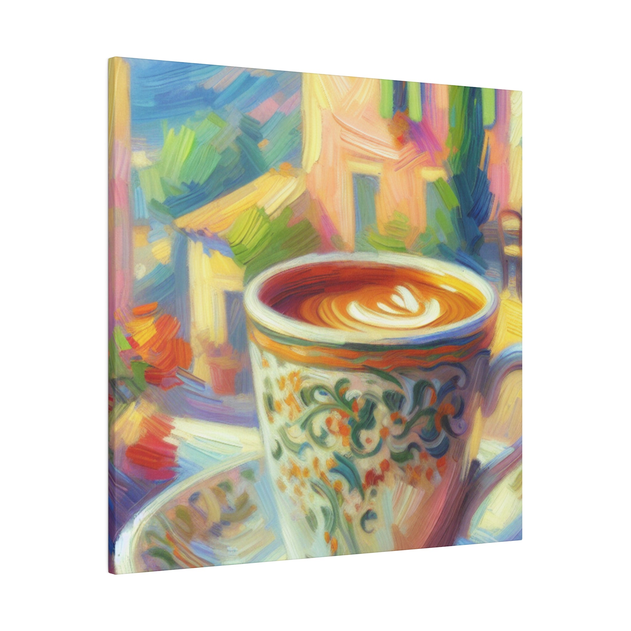 Brewed Delight Turkish Coffee Painting Canvas