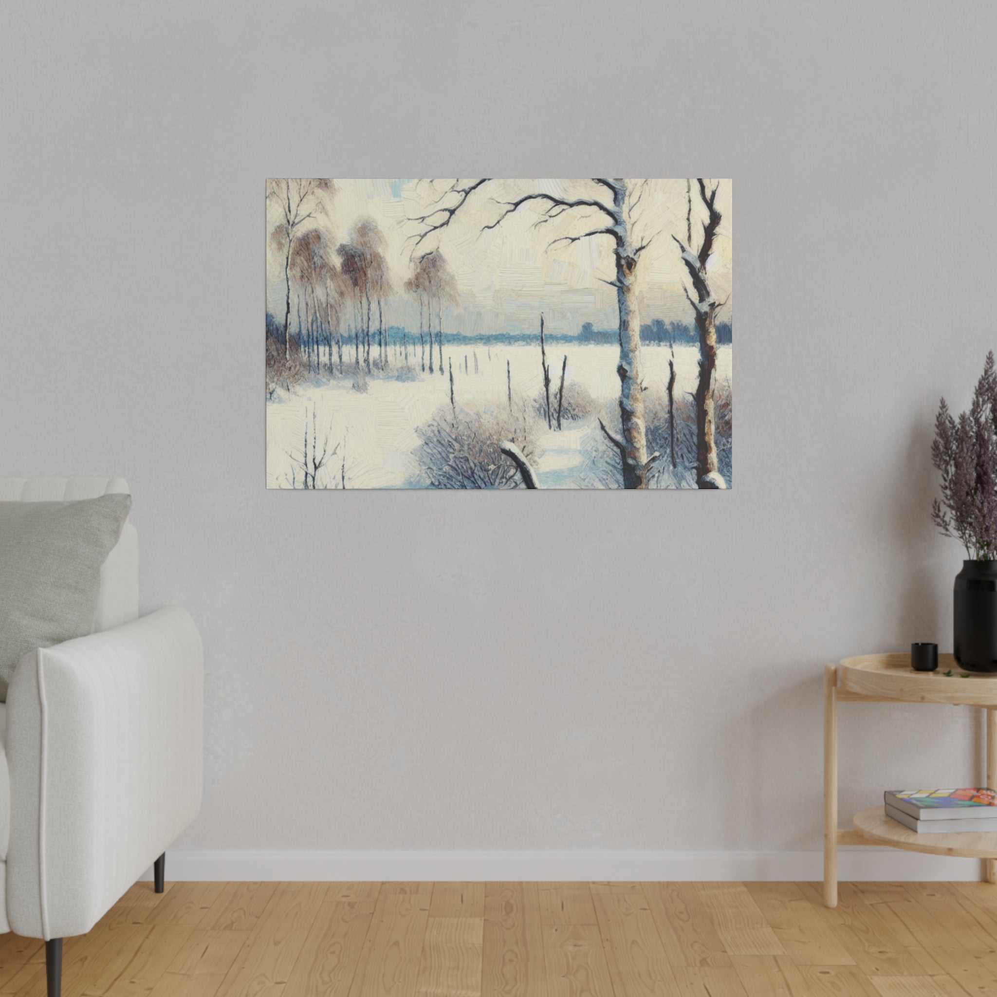 An Expressionist Snowscape Chronicle Winter Painting Canvas