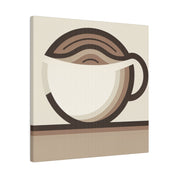 Abstract Minimalist Coffee Impressions Coffee Wall Art Canvas