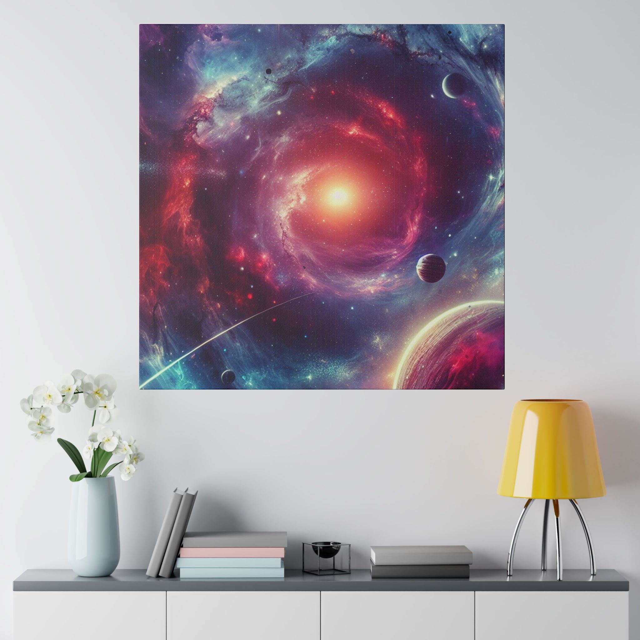 Stellar Nebula Galactic Outer Space Wall Art Canvas