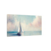Pastel Mist Sailboat Canvas