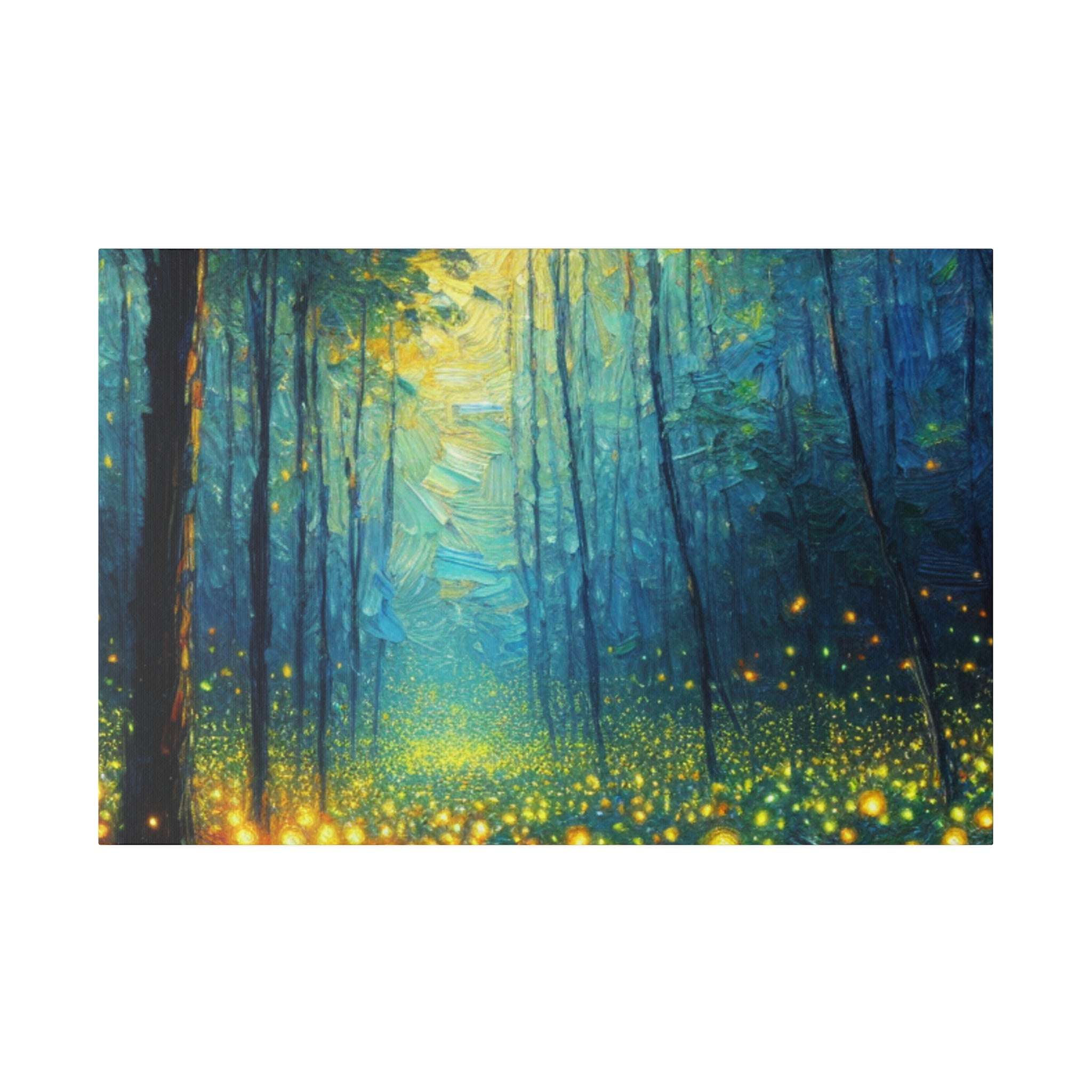 Luminary Firefly Woodlands Forest Painting Canvas