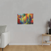 Autumn Cascade Symphony Fall Painting Canvas