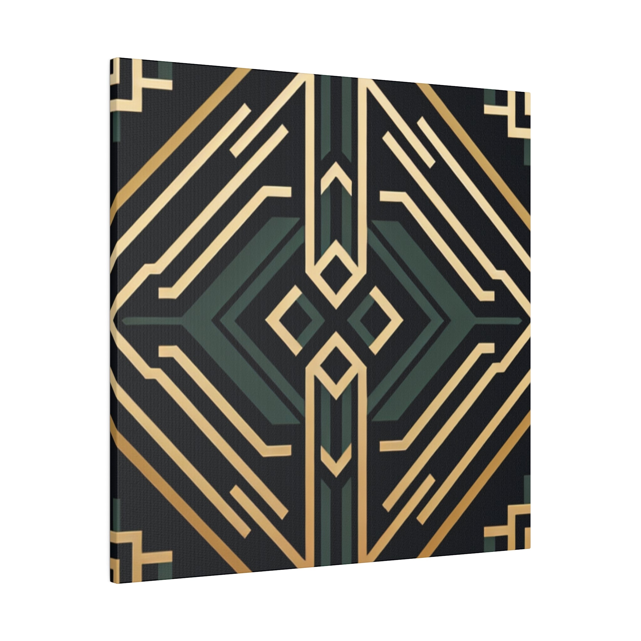 Deco Charm Elegance Pattern Art Deco Wall Art Canvas