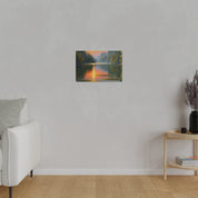 Serene Lake Whispers Lake Painting Canvas