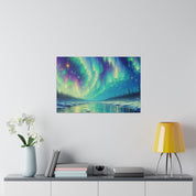 Aurora Winter Dreams Northern Lights Painting Canvas