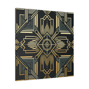 Art Deco Wall Art | Black Gold Luxury Decor | 1920s Decor Canvas