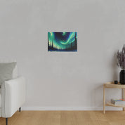 Aurora Winter Whisper Northern Lights Painting Canvas