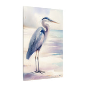 Blue Heron by the Shore Canvas