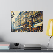 Parisian Street Symphony French Street Painting Canvas