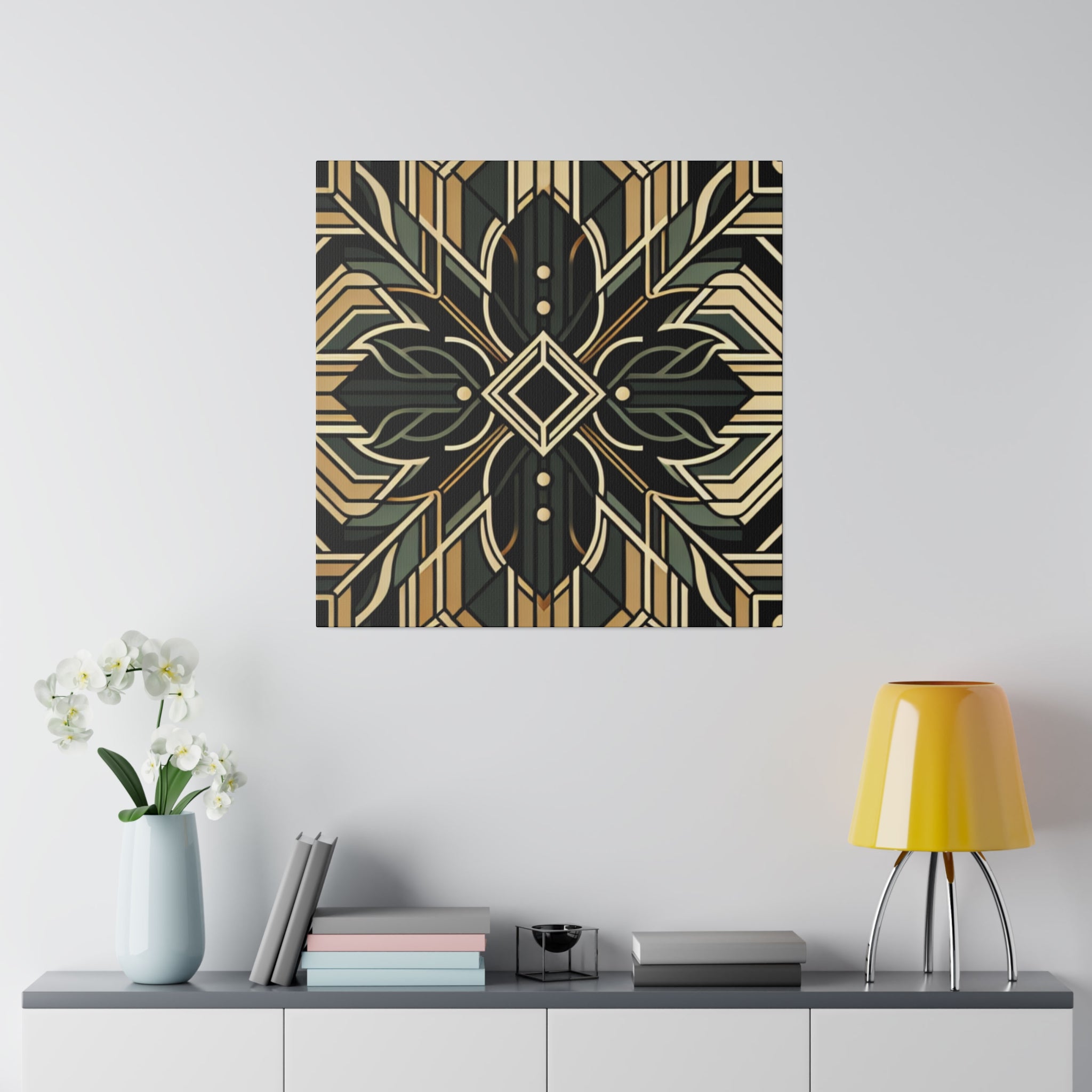 Deco Elegance Whirl Art Deco Wall Art Canvas