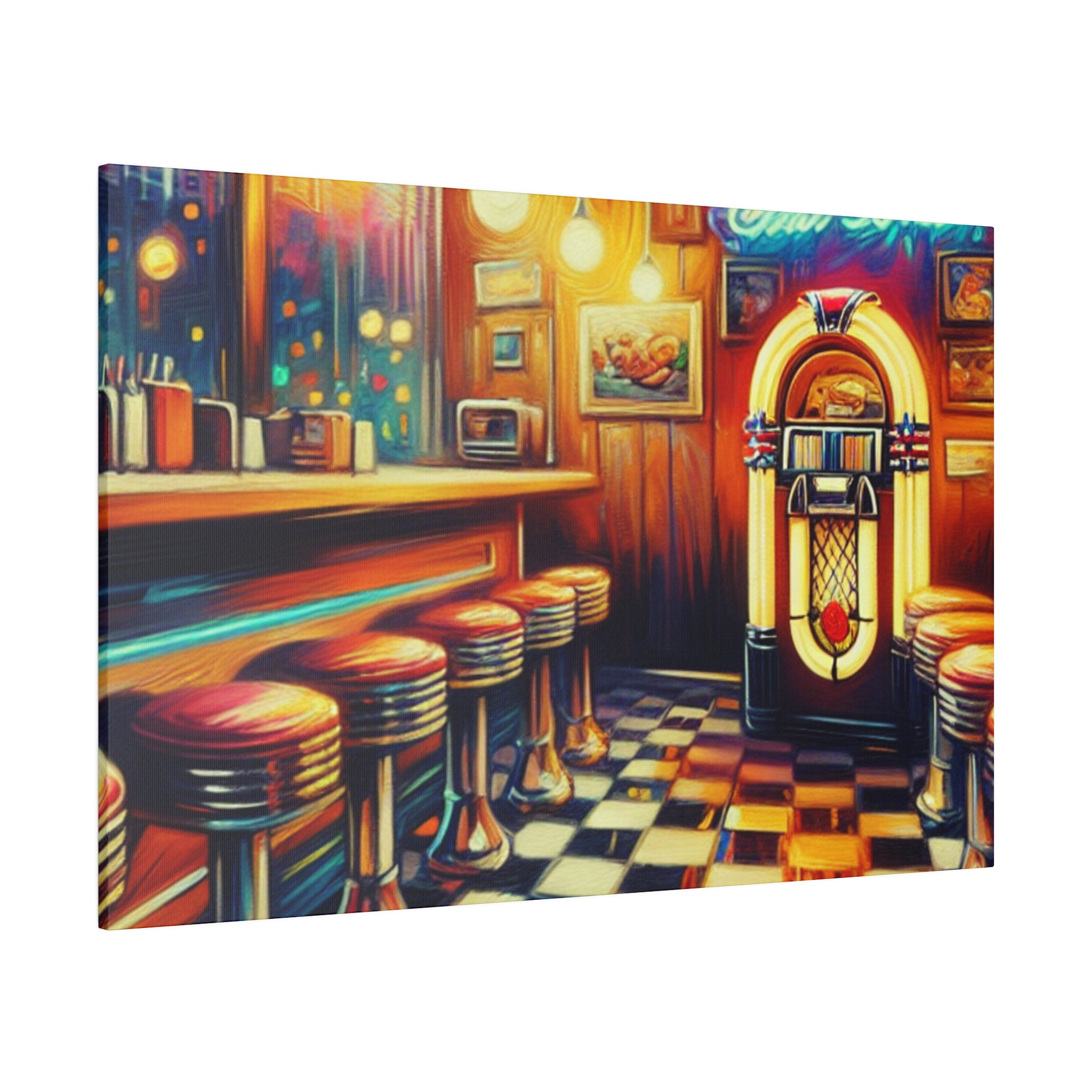 Old School American Pub Painting Canvas