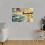 Seaside Strokes Vintage Beach Dreamscape Beach Painting Canvas