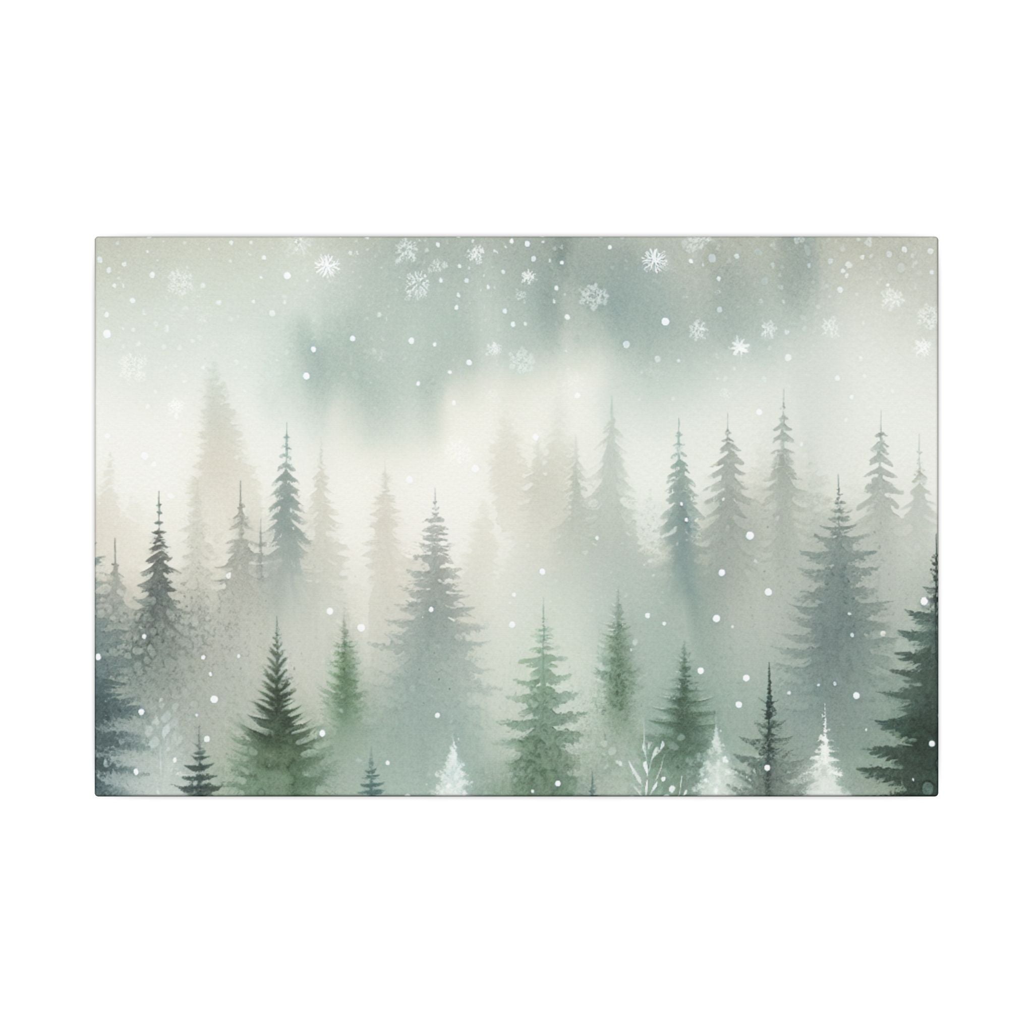 Snowfall in the Pines Canvas