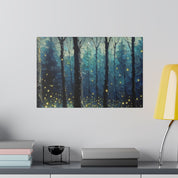 Luminary Glade Firefly Forest Painting Canvas