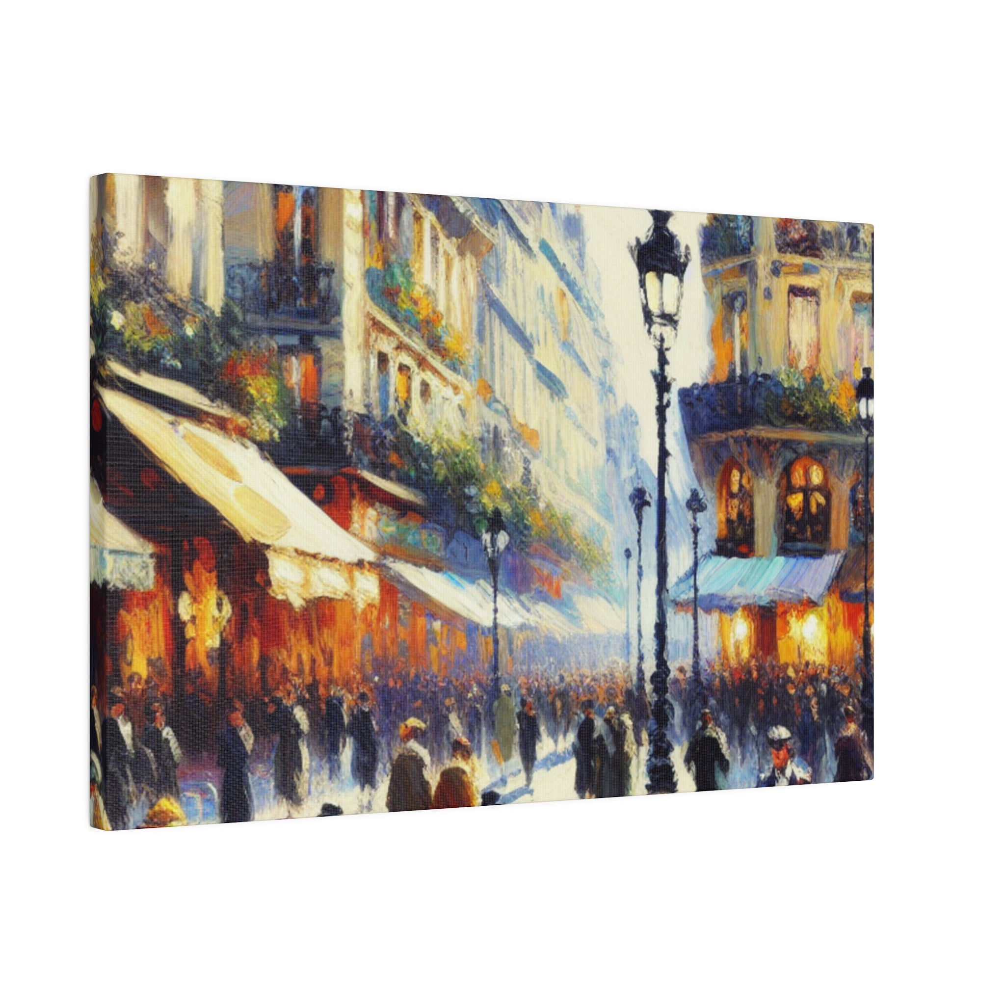 Riviera Reverie Blend French Street Painting Canvas