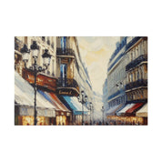 Vibrant Paris Mural French Street Painting Canvas