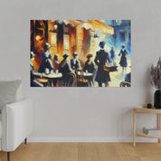 Espresso Serenity Blend Street Cafe Artwork Canvas