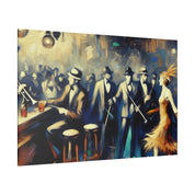 20s Roar Retro Speakeasy Bar Art Canvas