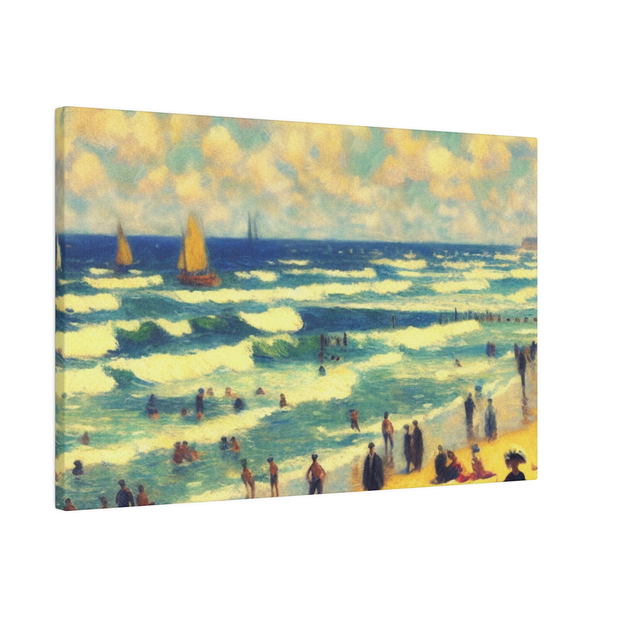 Seabreeze Reminiscence Beach Painting Canvas