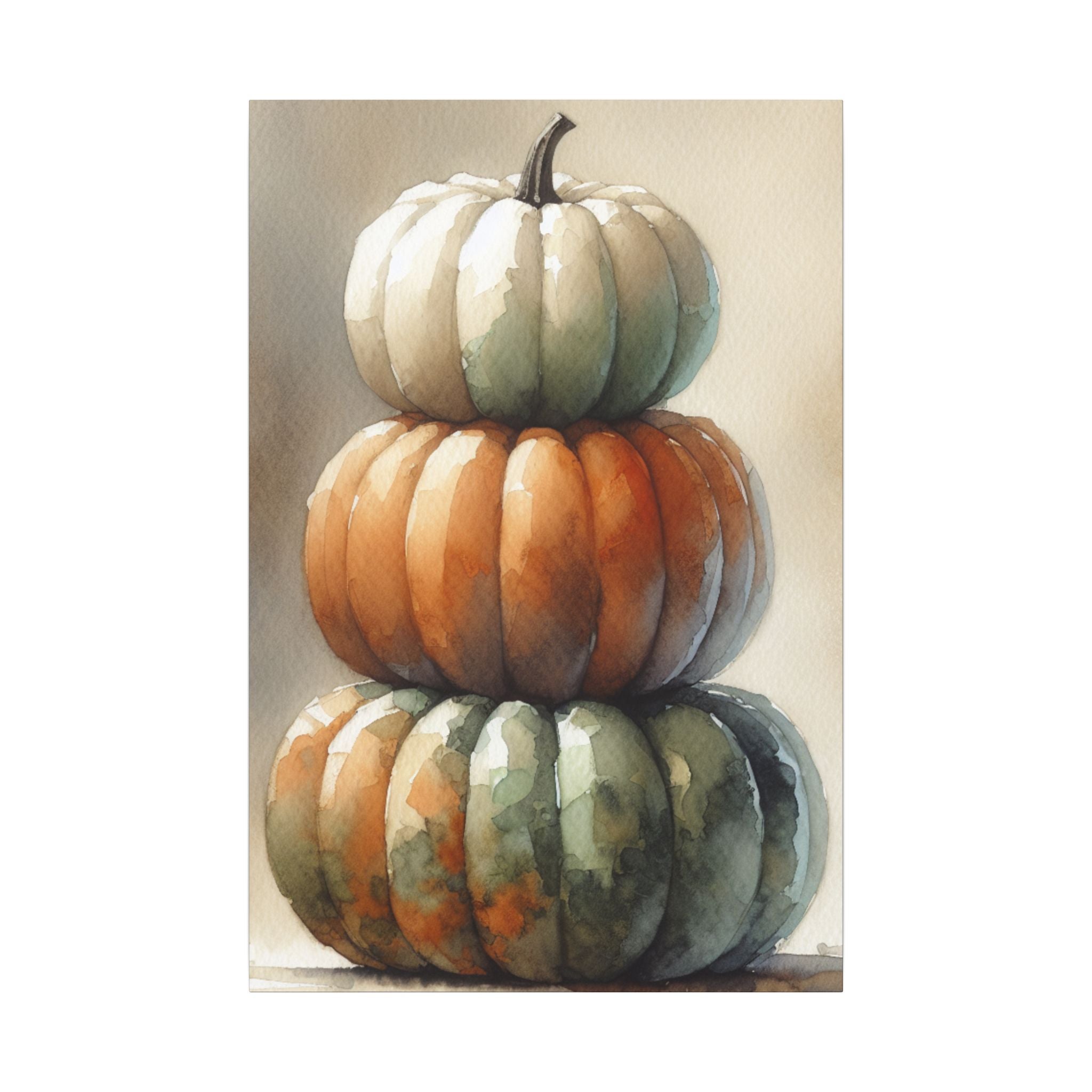 Pumpkin Pile Canvas