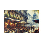 Espresso Enigma European Cafe Artwork Canvas