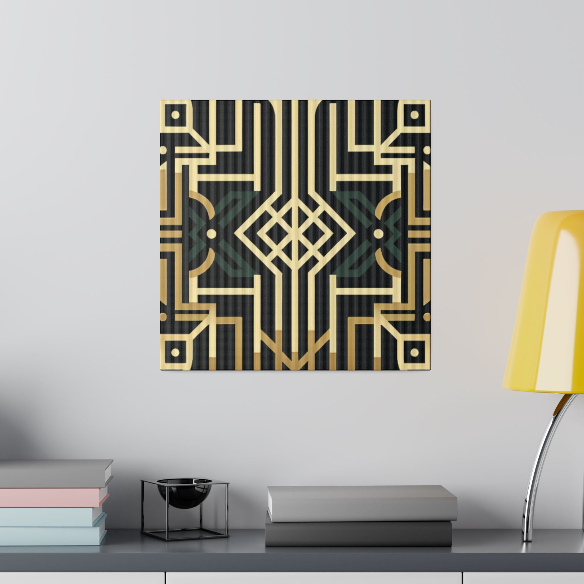 Deco Dream Fusion Pattern Art Deco Wall Art Canvas