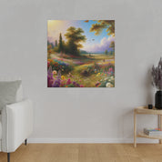 Flourishing Blooms Landscape Nature Painting Canvas