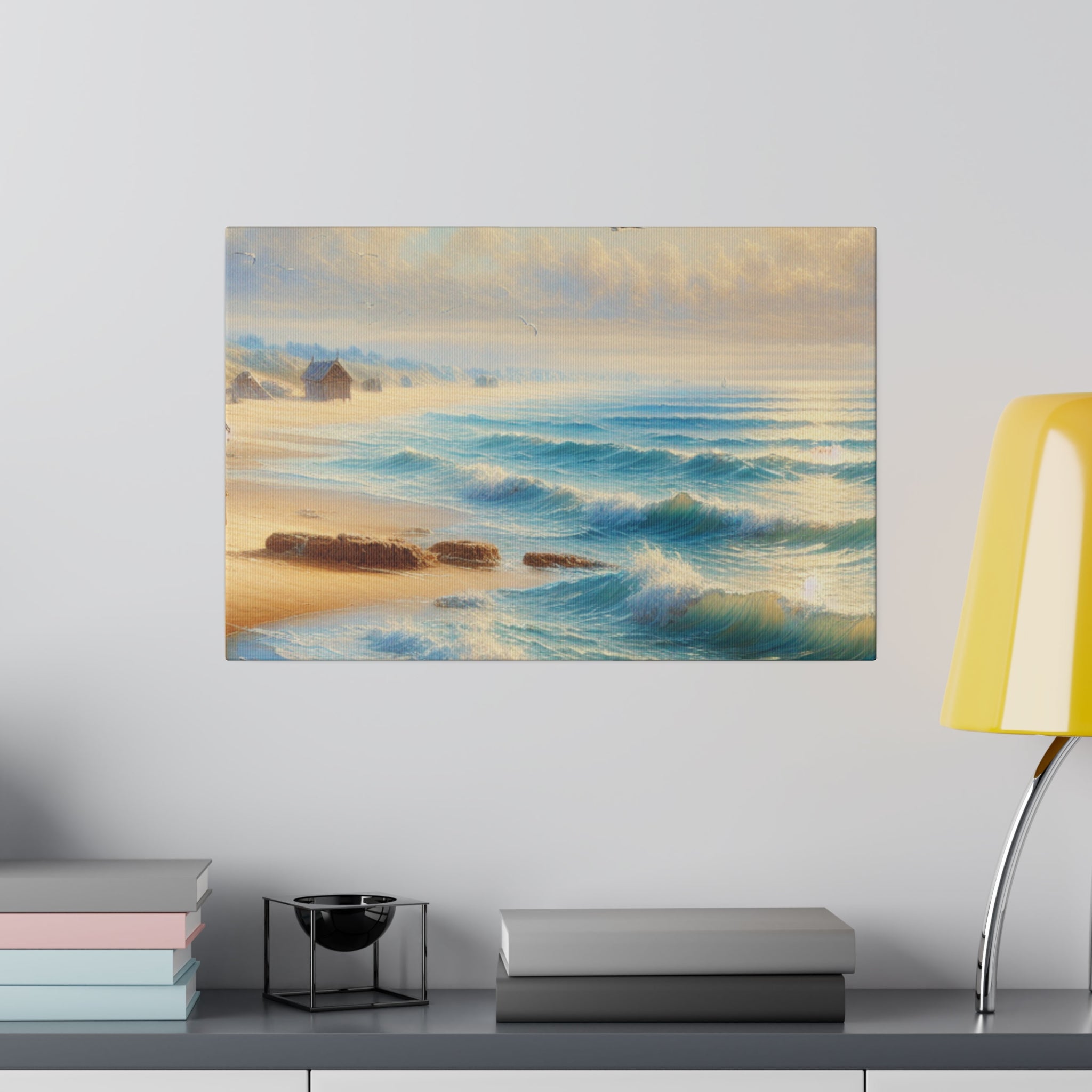 Seashore Reverie Coastal Beach Painting Canvas