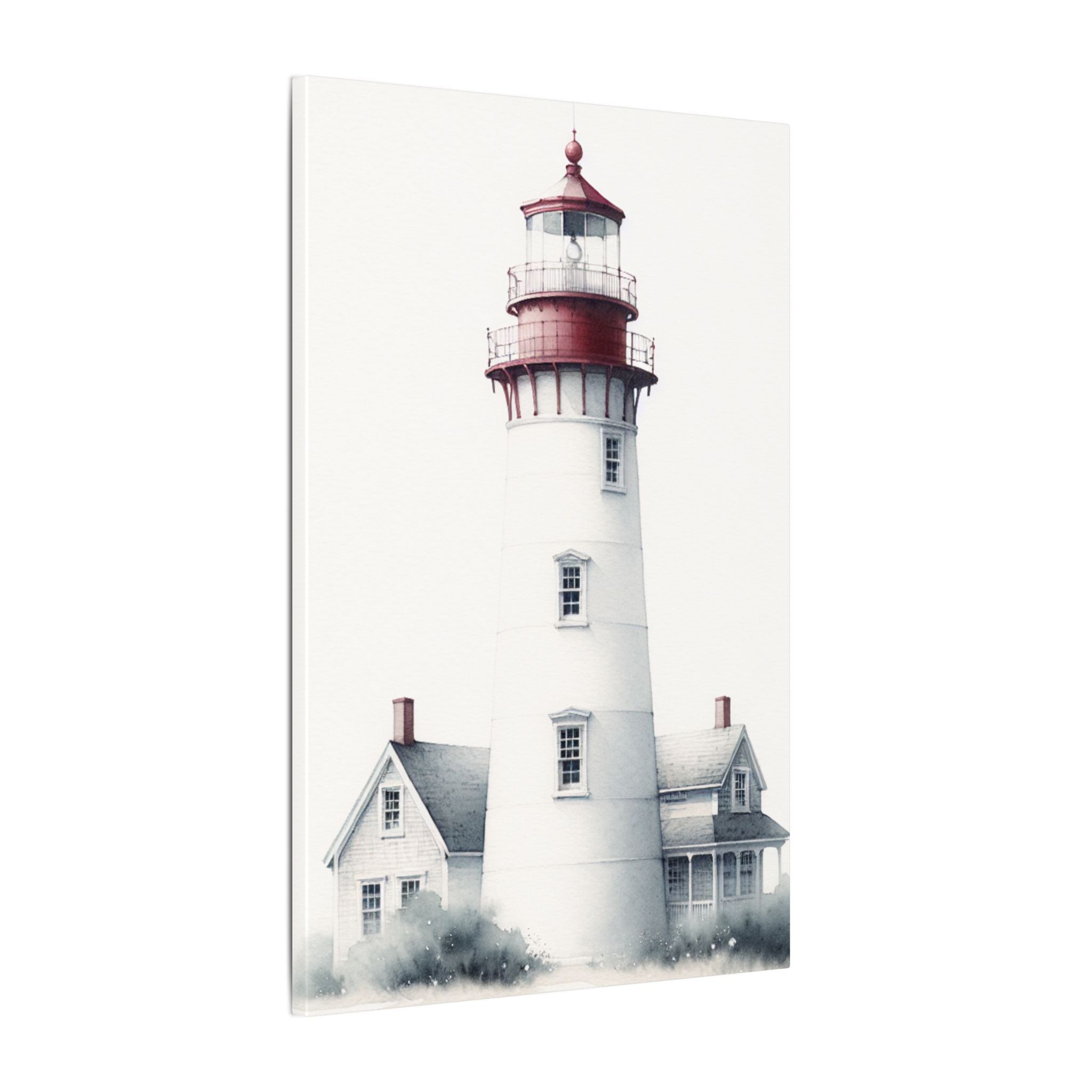 Red-Topped Lighthouse Canvas