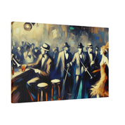 20s Roar Retro Speakeasy Bar Art Canvas