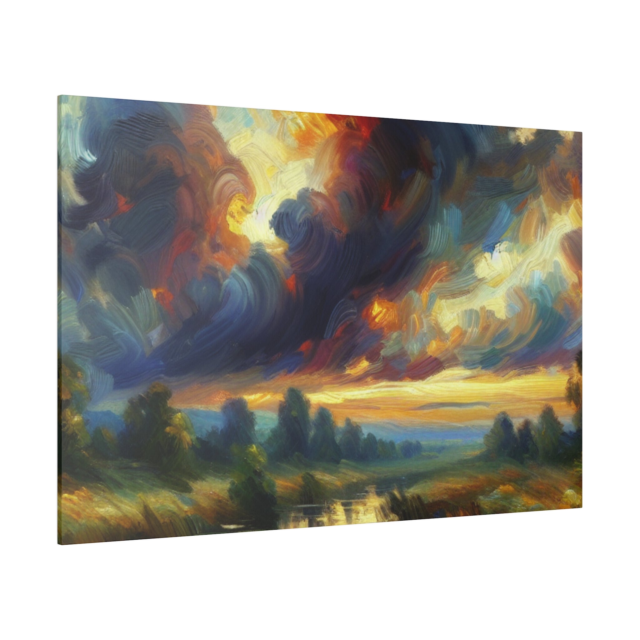 Stormscape Ethereal Euphoria Landscape Painting Canvas