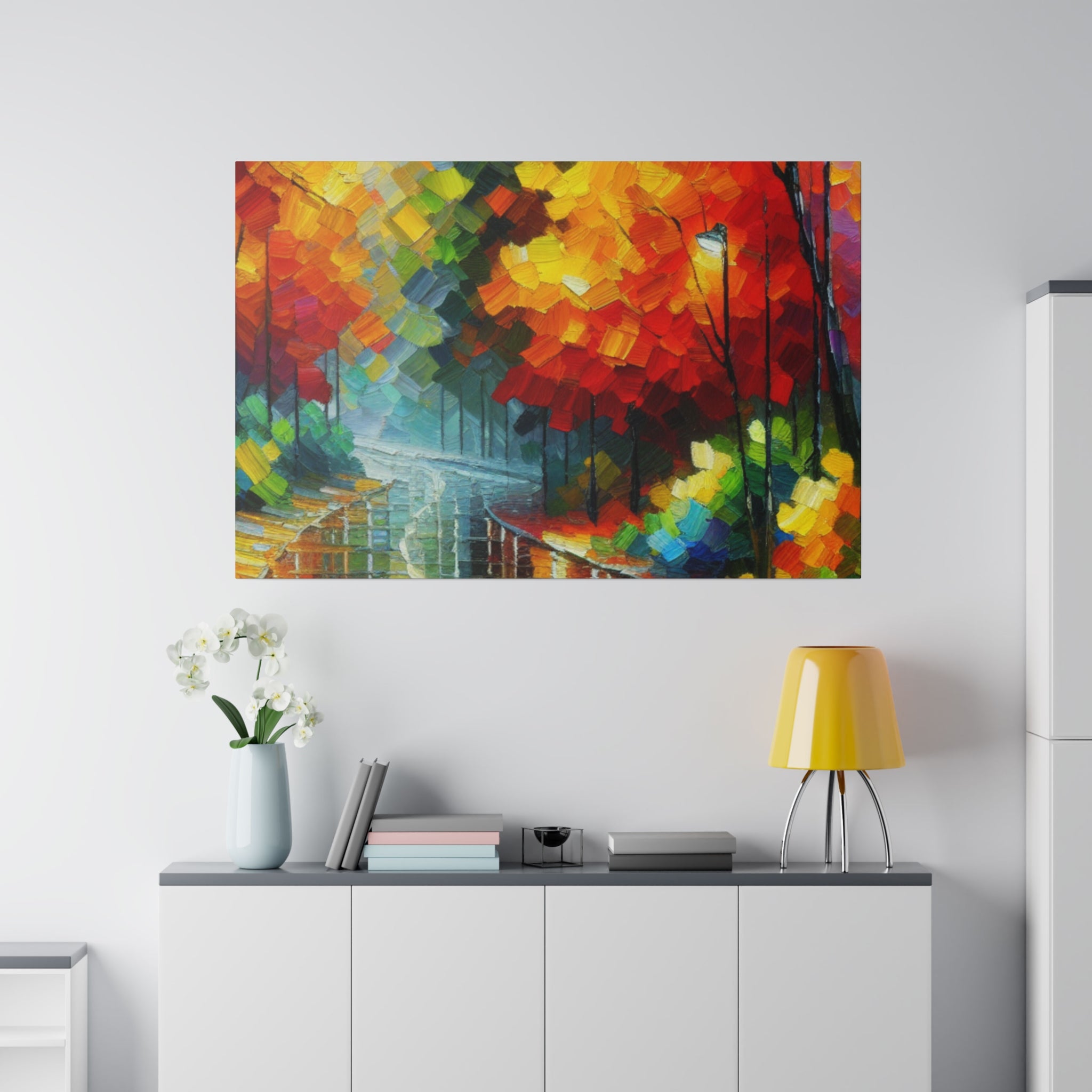 Autumn Whisper Hues Fall Painting Canvas