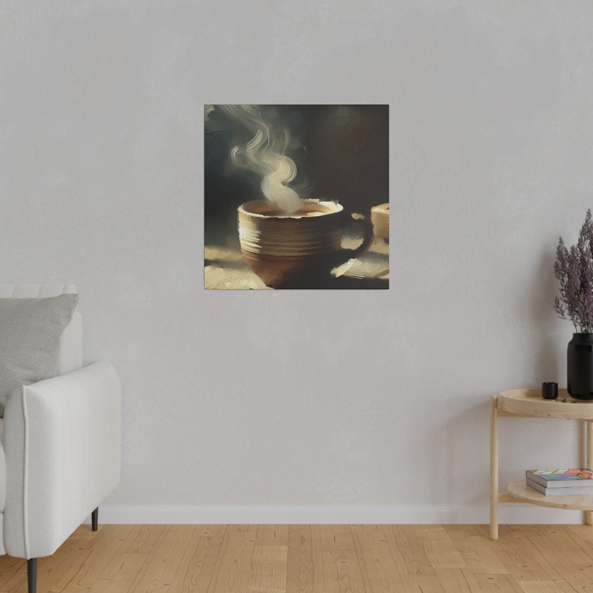 Aromatic Brew Impressionist Coffee Painting Canvas