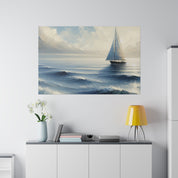 Seascape Serenity Sailboat Painting Canvas