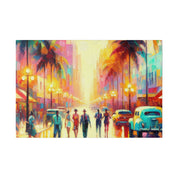 Vivid Miami Mosaic Miami Street Painting Canvas