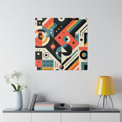 Synesthesia Geometry A Maximalist Artistic Odyssey Geometric Painting Canvas