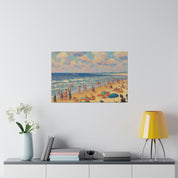 Sunday Beach Day Coastal Decor Beach Painting Canvas