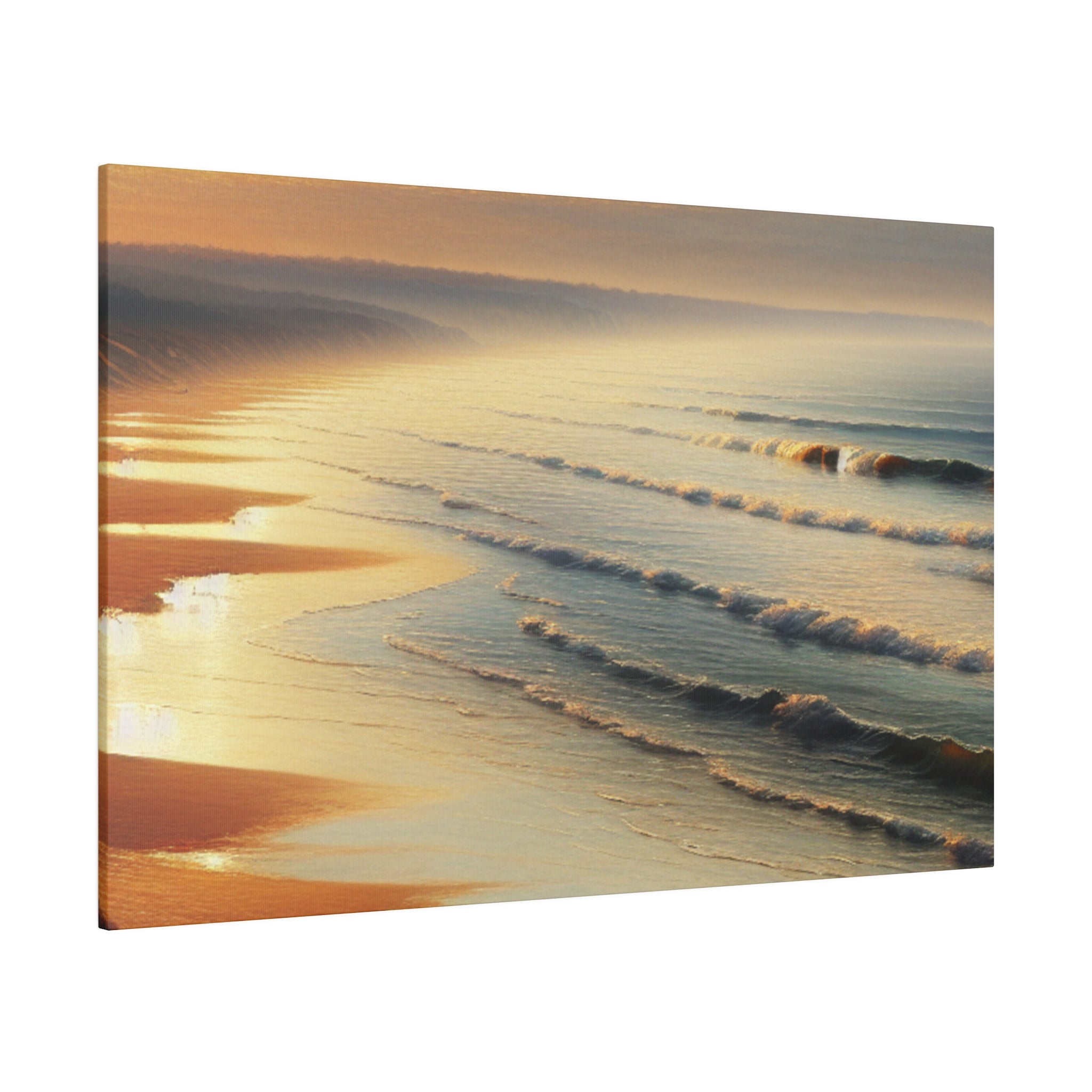 Seascape Coastal Style Tonalism Beach Painting Canvas