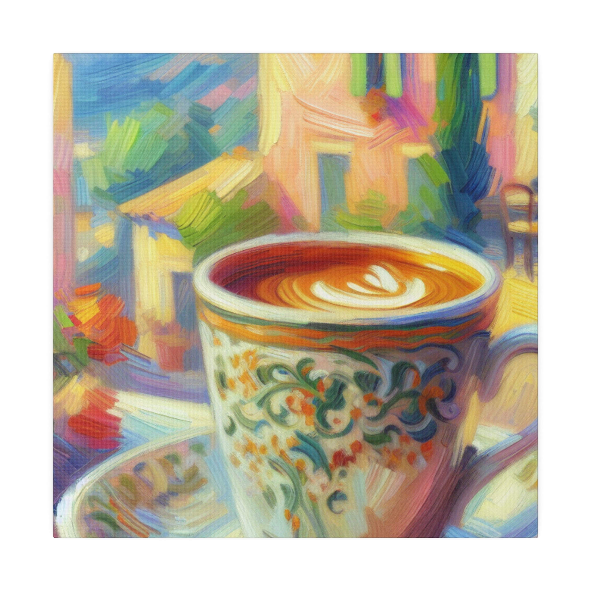 Brewed Delight Turkish Coffee Painting Canvas