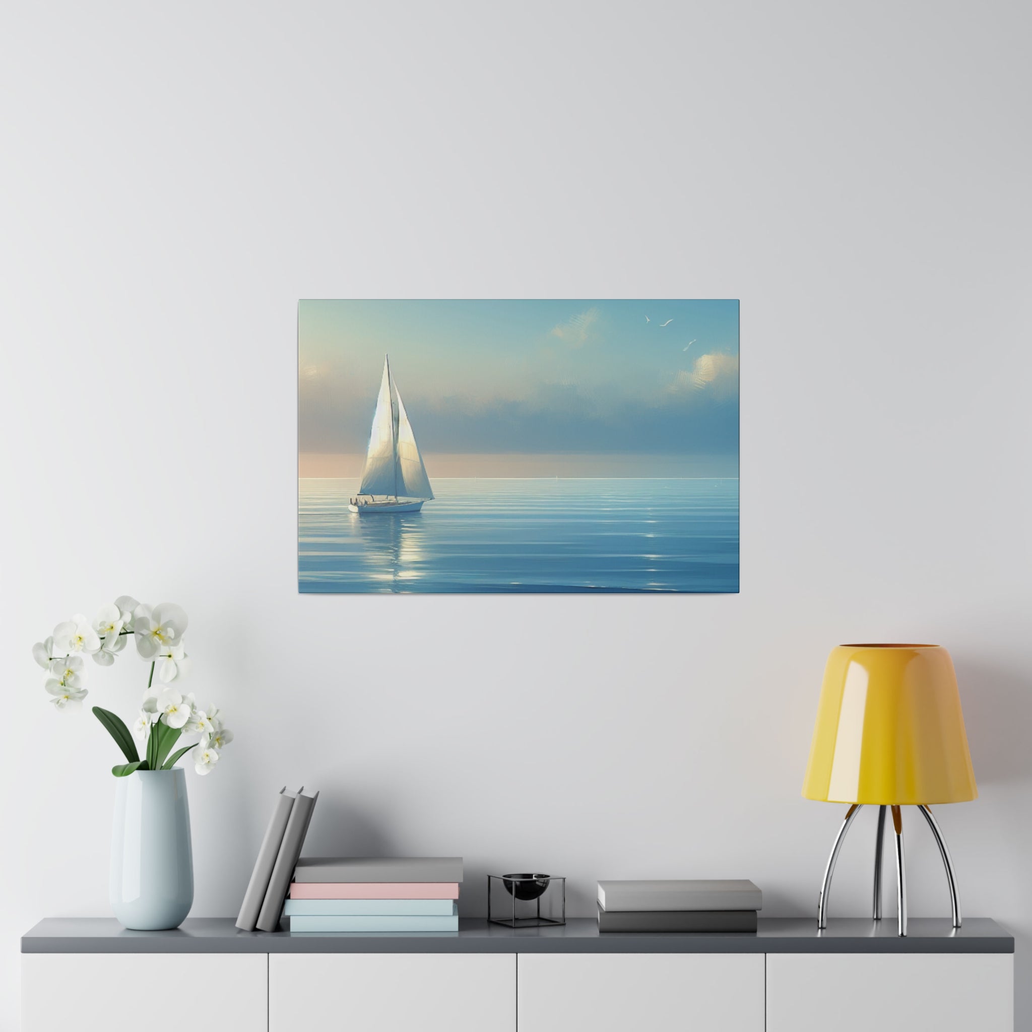 Sailor's Repose Sailboat Painting Canvas