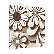 Psychedelic Petal Explosion: The 70s Floral Reverie Floral Wall Art 70s Artwork Canvas