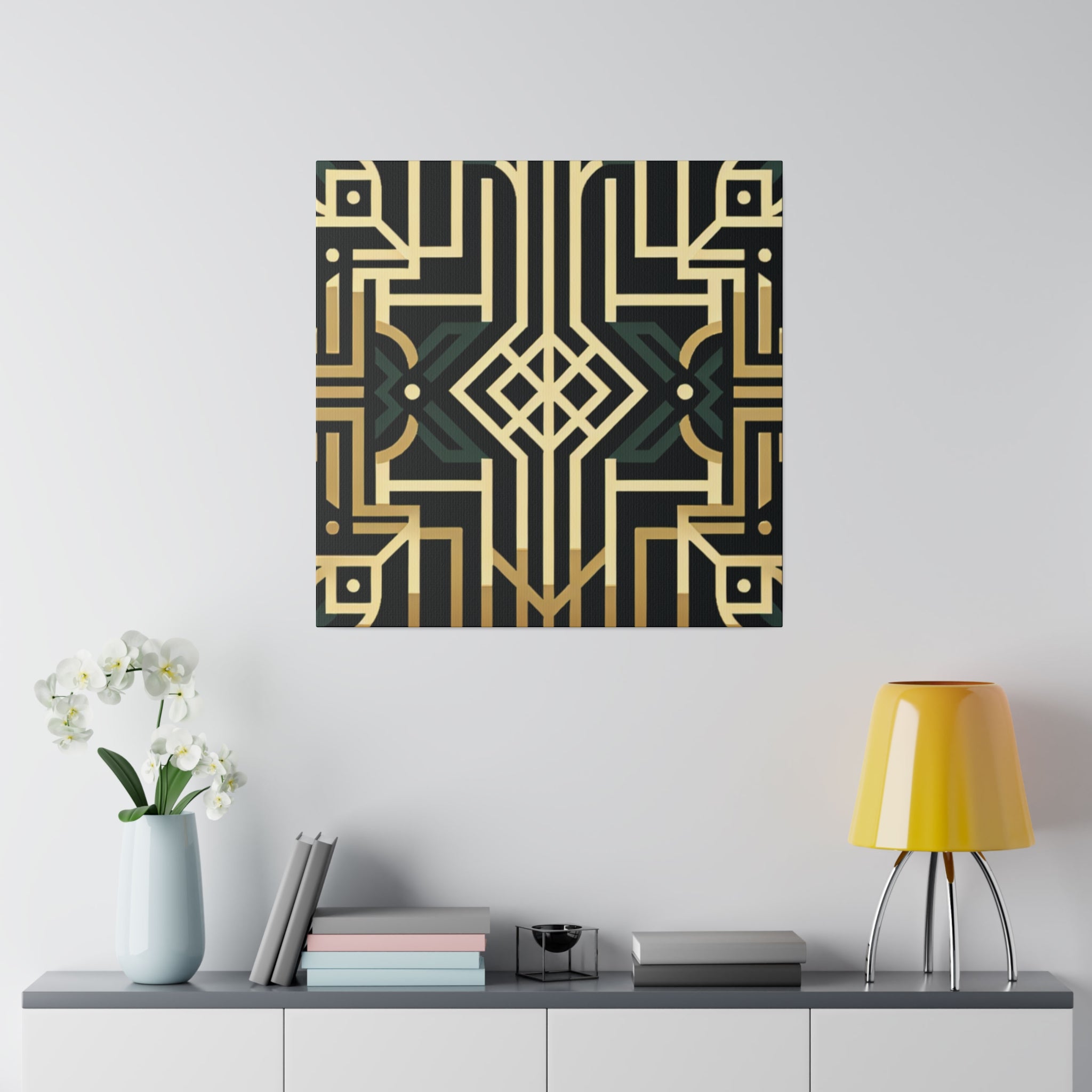 Deco Dream Fusion Pattern Art Deco Wall Art Canvas